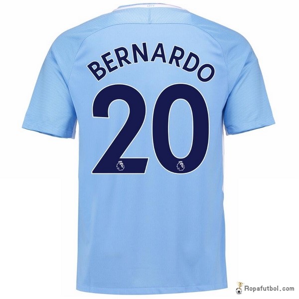 Camiseta Manchester City Replica Primera Ropa Bernardo 2017/18